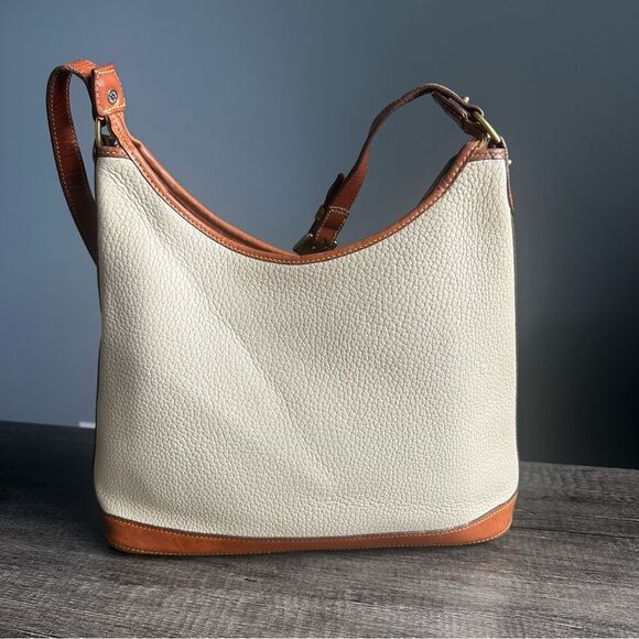 Vintage Dooney & Bourke All Weather Leather Handbag Shoulder Hobo Bag Purse - Picture 6 of 14